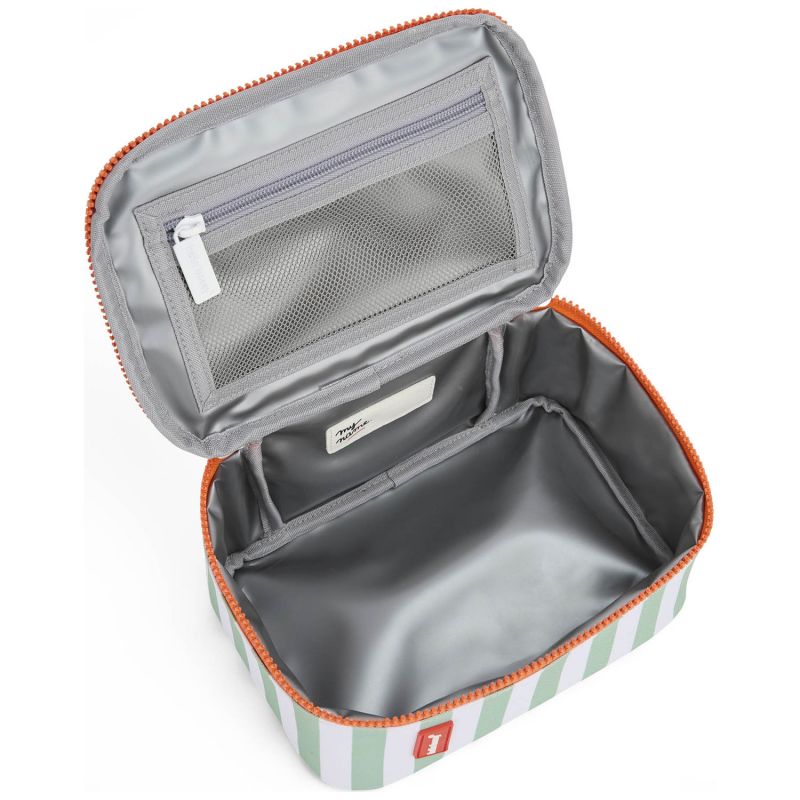 Lunch bag isotherme Green Stripes Hello Hossy Produit ouvert 3