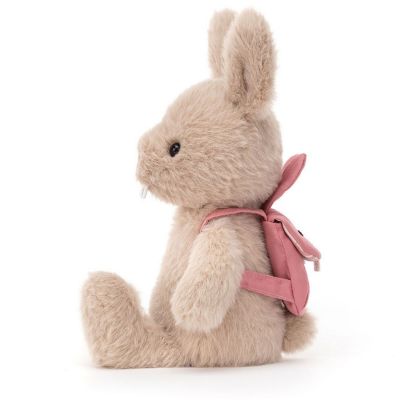 Peluche Lapin avec sac à dos (22 cm)