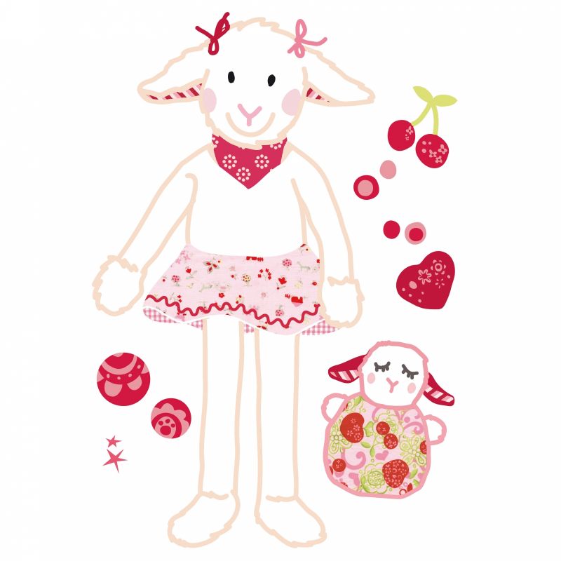 Stickers mural Lambada (26 x 35 cm) Mimi'lou