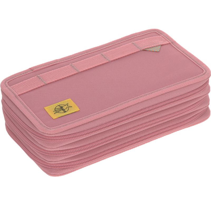 Trousse scolaire triple Unique rose Lässig