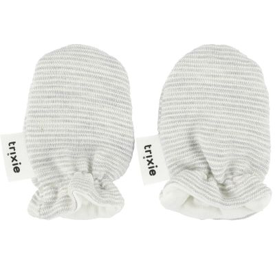 Moufles de naissance Powder stripes Trixie