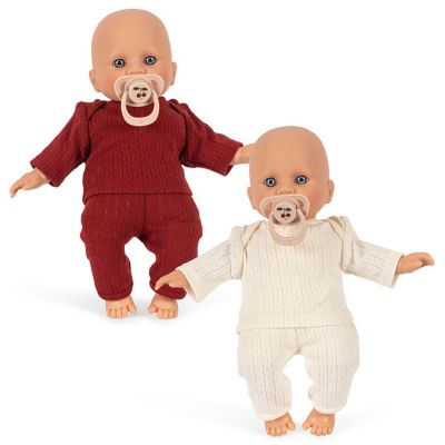 Lot de 2 poupons Bobo et Bobbie Konges Slojd