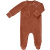 Pyjama en velours feet Copper (6-12 mois : 67 à 74 cm) - Fresk