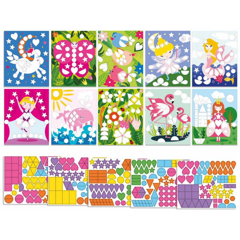 Pochette de gommettes fille (370 gommettes) Sycomore Produit 2