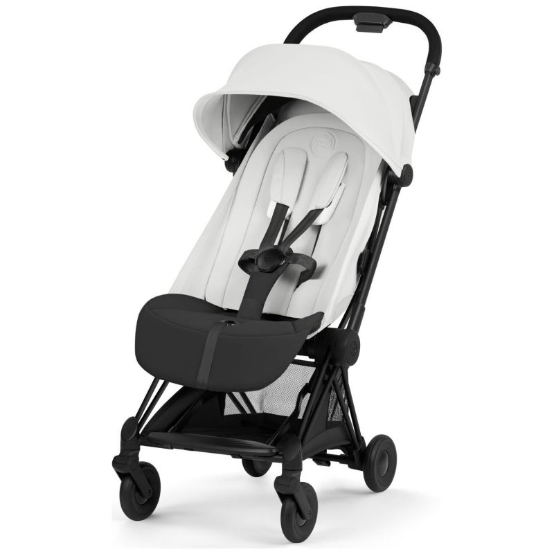 COŸA Style 2026 Poussette ultra-compacte et Châssis Matt Black Off White Cybex Produit 1