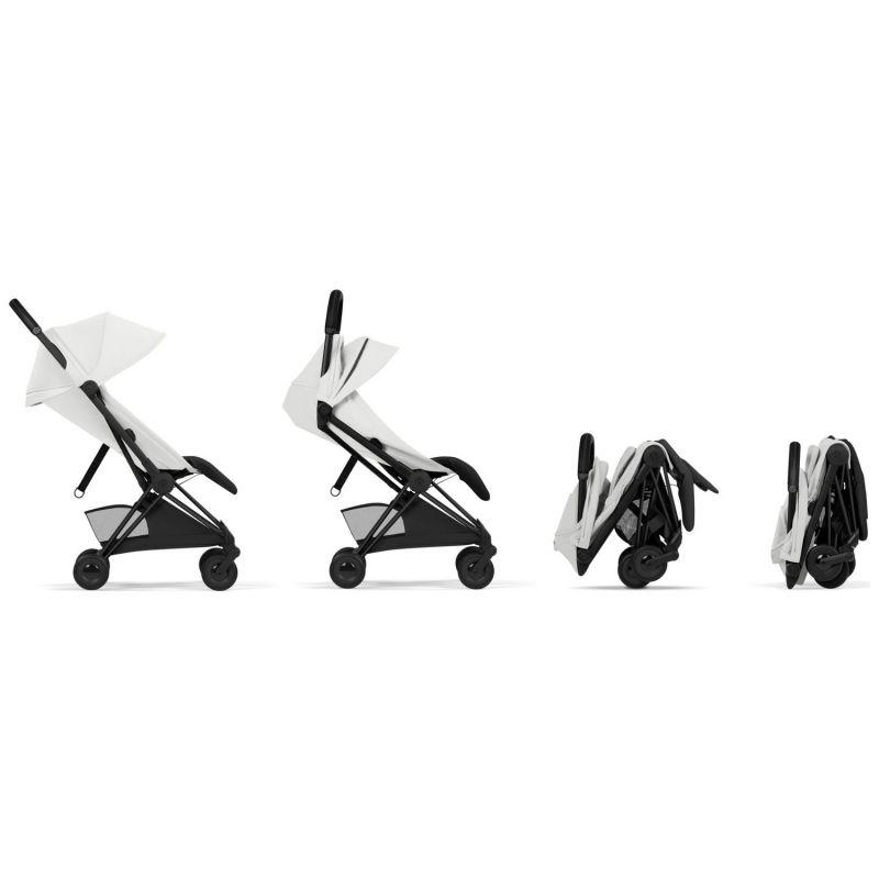 COŸA Style 2026 Poussette ultra-compacte et Châssis Matt Black Off White Cybex Produit 4