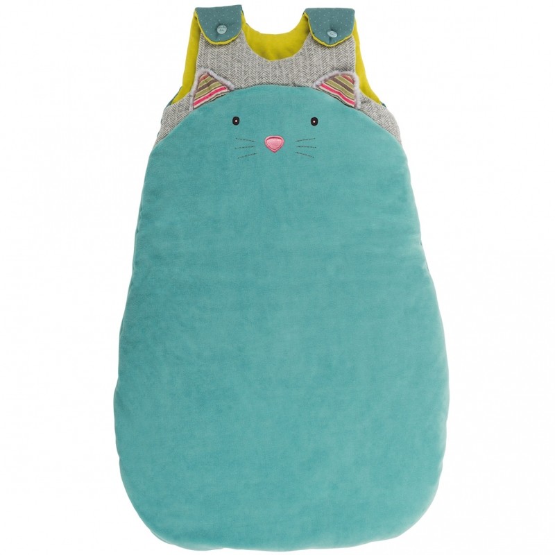 Gigoteuse chat bleu Les Pachats (70 cm) Moulin Roty