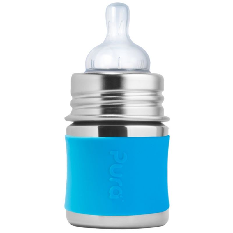 Biberon évolutif en inox Aqua (150 ml) Pura