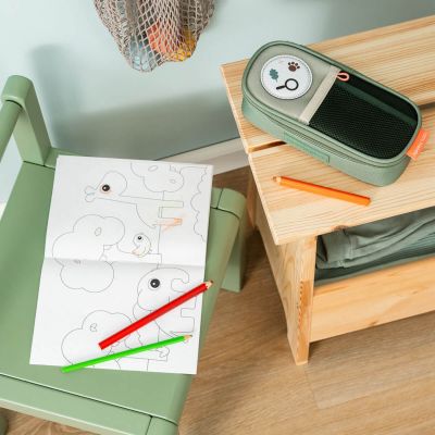 Trousse plumier Tiny trails Vert