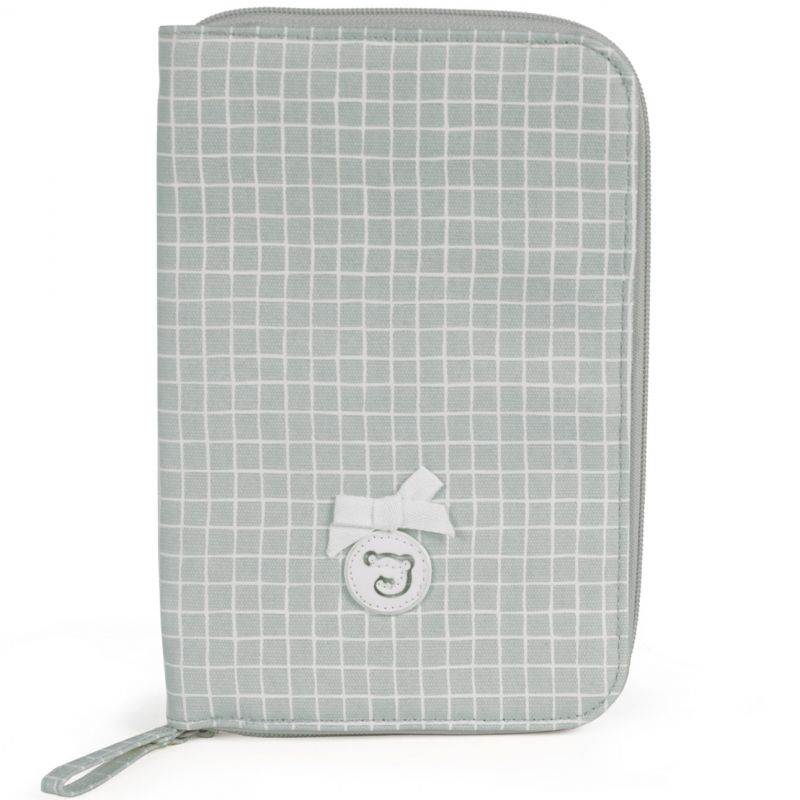 Protège carnet de santé Miel gris Pasito a pasito