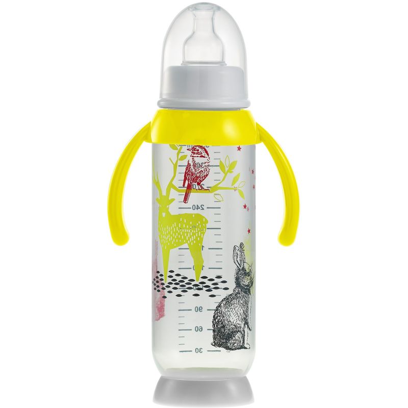 Biberon demi-lune Bunny poignée jaune (330 ml) Béaba
