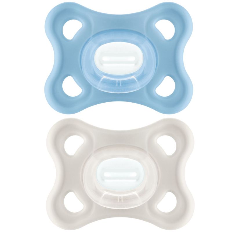 Lot de 2 sucettes Comfort Bleu en silicone (2-12 mois) MAM Produit 1