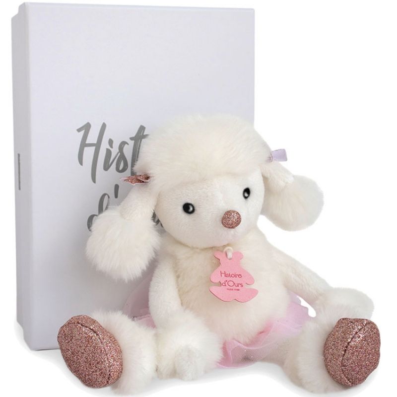 Peluche Roxane le caniche Happy Family (25 cm) Histoire d'Ours