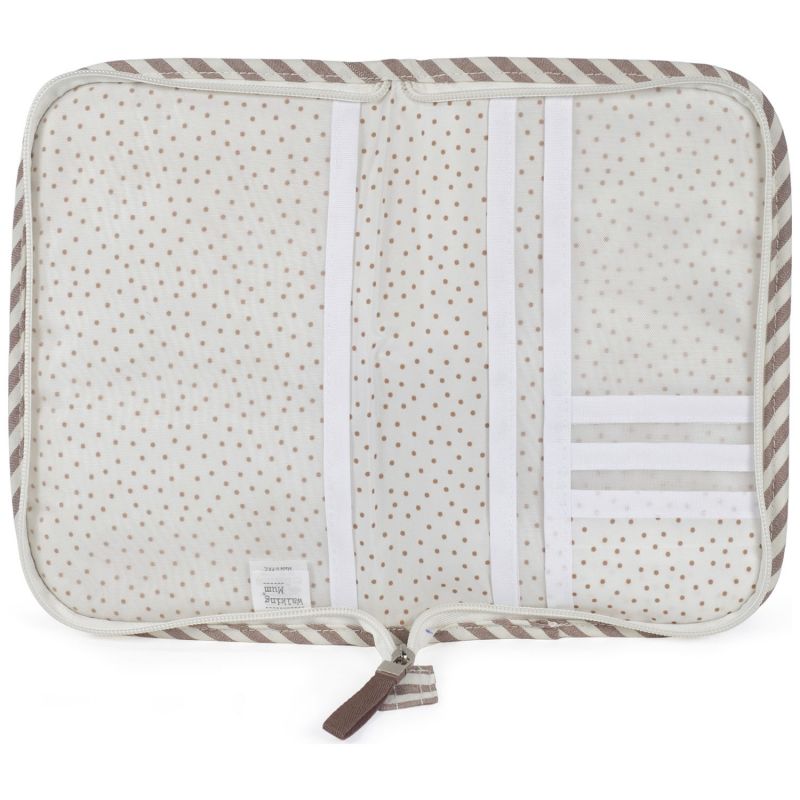 Protège carnet de santé Praliné Rayures Moka Walking Mum Produit 3
