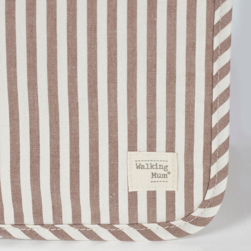 Protège carnet de santé Praliné Rayures Moka Walking Mum Produit 4