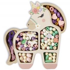 Coffret perles en bois licorne - Sycomore