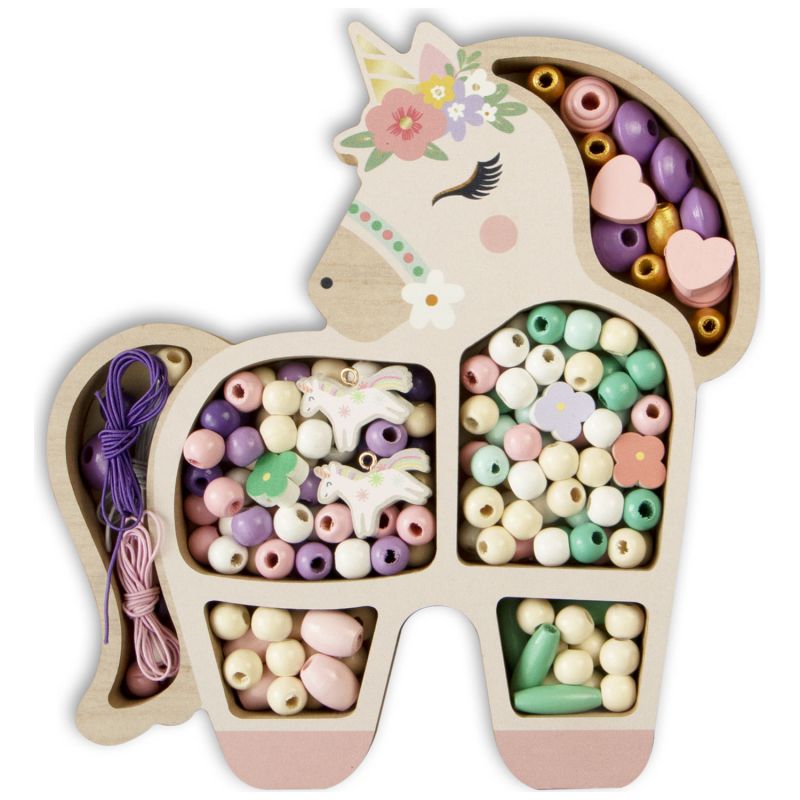 Coffret perles en bois licorne Sycomore Produit 1