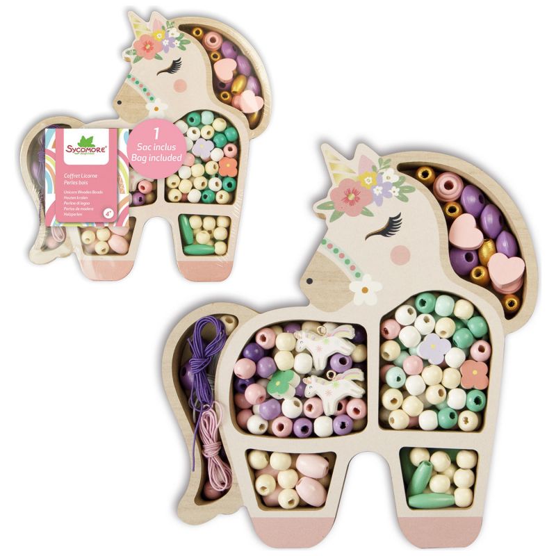 Coffret perles en bois licorne Sycomore Packaging 5
