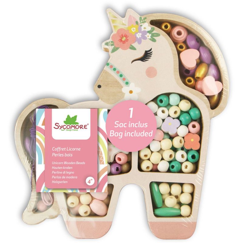 Coffret perles en bois licorne Sycomore Packaging 6