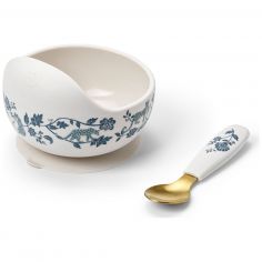 Set bol et cuillère en silicone Garden Leo Toile - Elodie Details
