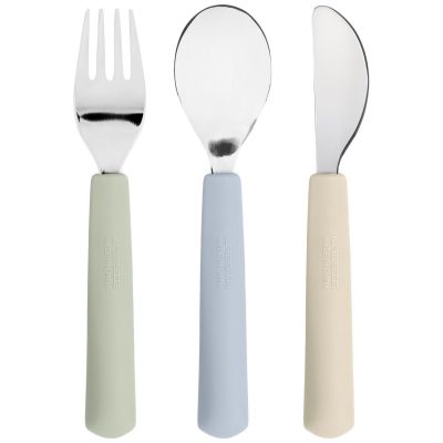 Couverts en silicone Happy Fruits Citron (3 pièces)