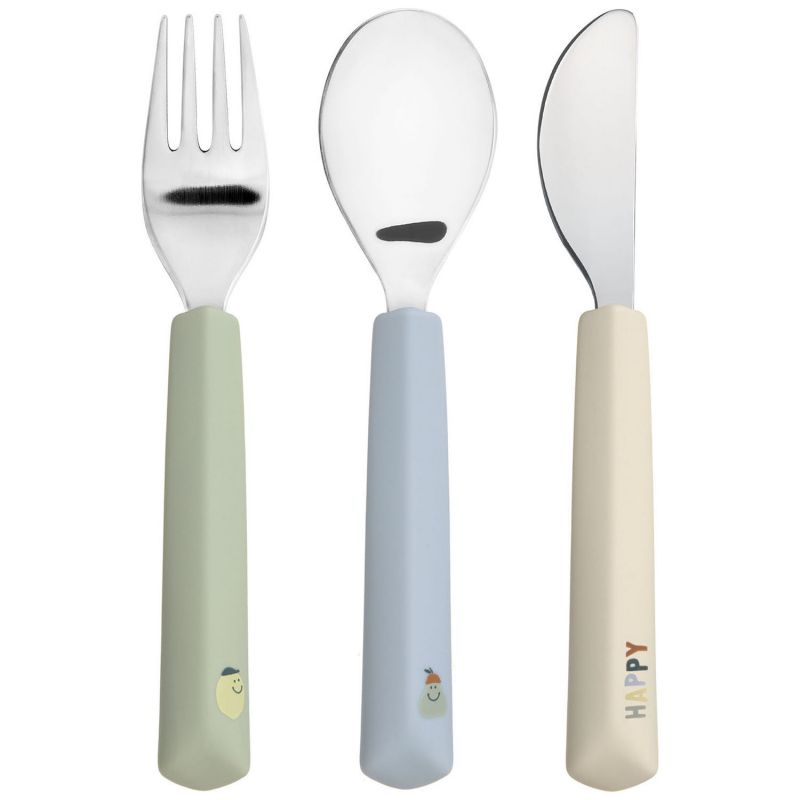 Couverts en silicone Happy Fruits Citron (3 pièces) Lässig Produit 1