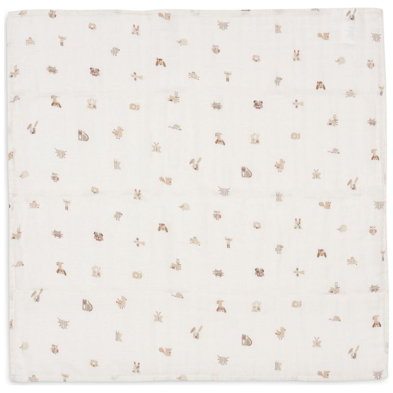 Lot de 3 langes en gaze de coton Animal Friends (70 x 70 cm) Jollein Produit 3