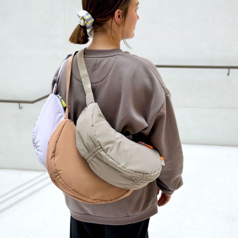 Sac banane à langer Stretch Up et organiseur poussette lilas Lässig Ambiance 2