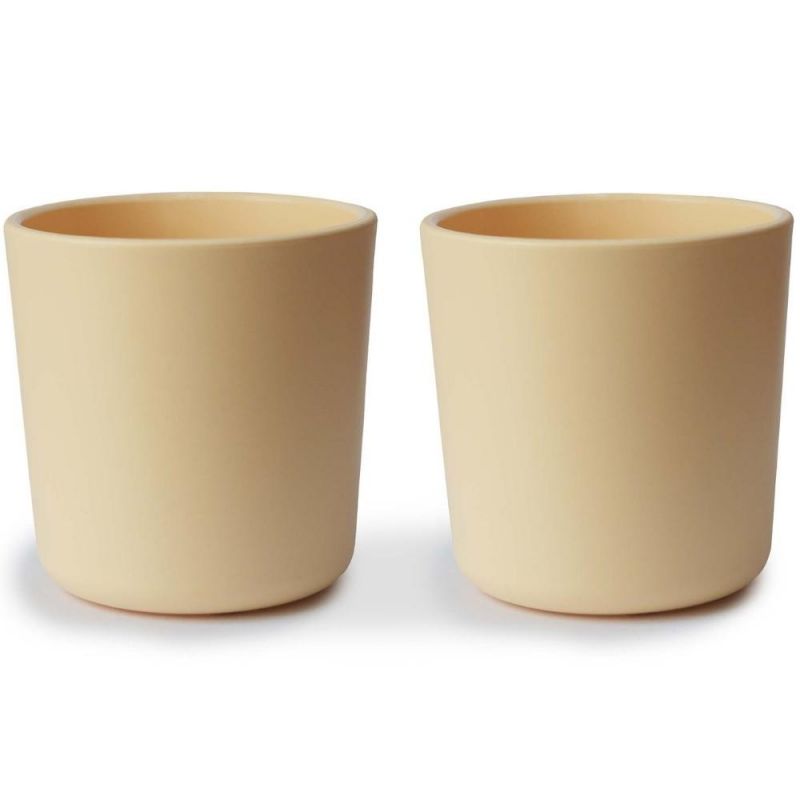 Lot de 2 gobelets Pale daffodil Mushie