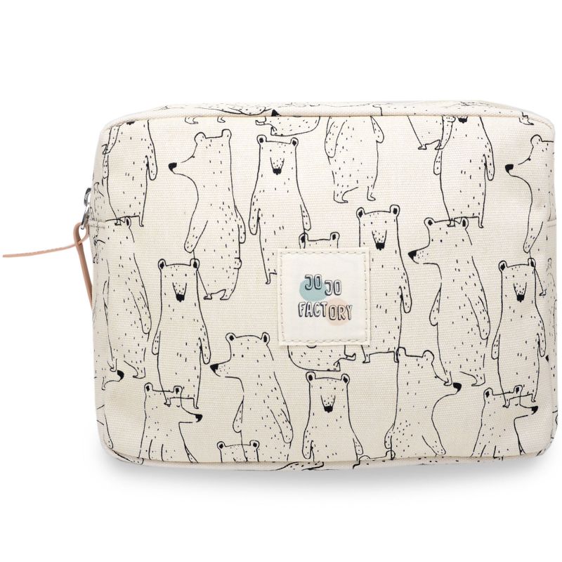 Trousse de toilette ours Ecru bear Jojo Factory