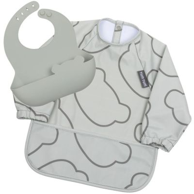 Set de 2 bavoirs Gris