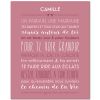Tableau religieux Jolie cérémonie fond rose blush personnalisable (33 x 41 cm) - Mes Mots Déco