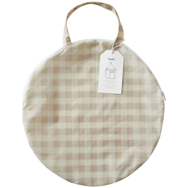 Tente de jeu en tissu recyclé Vichi Beige 3 sprouts Packaging 4