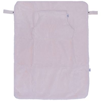 Couverture nomade fausse fourrure angora ivoire BB & Co