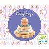 Jeu d'anneaux en bois à empiler BabyHoopi  par Djeco