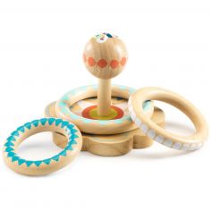 Jeu d'anneaux en bois à empiler BabyHoopi