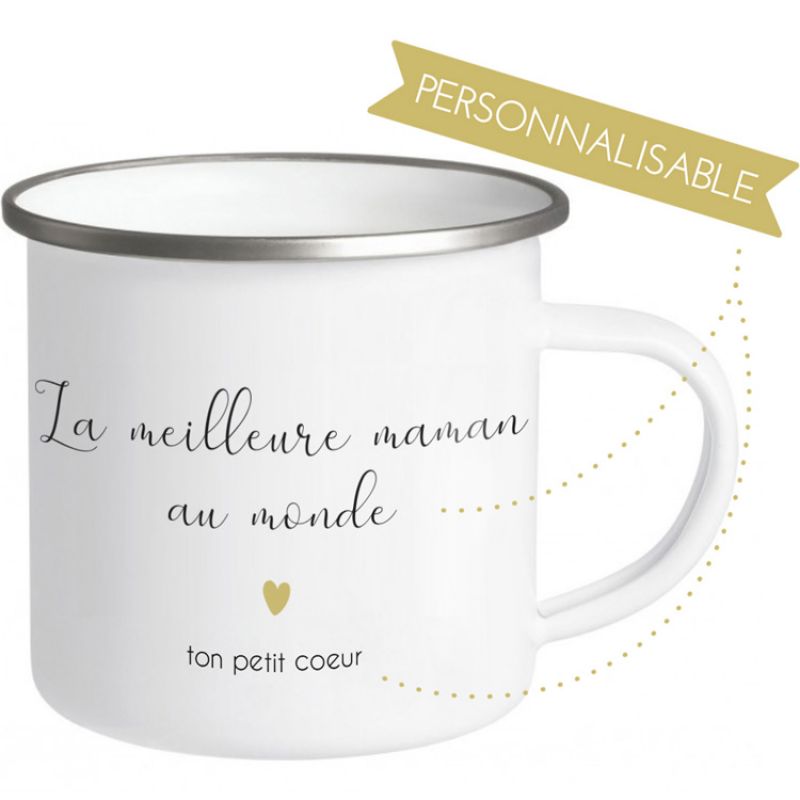 Mug émail (personnalisable) Mes Mots Déco