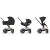 Duo e-PRIAM 2026 Poussette électrique tout-terrain avec nacelle pliable Rose Gold Sepia Black Cybex Produit 6