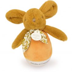 Veilleuse musicale culbuto ocre Lapin Doudou (24 cm) - Doudou et Compagnie