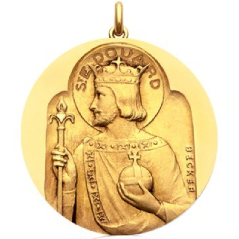 Médaille Saint Edouard (or jaune 750°) Becker