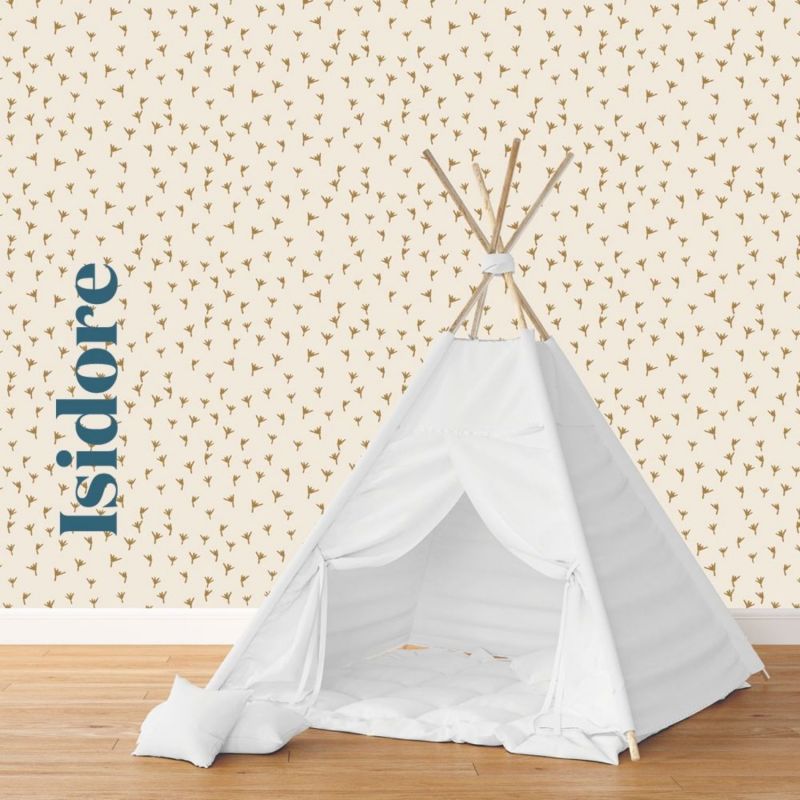 Lé unique papier peint Motif Isidore Charlie et Suzie Ambiance 4