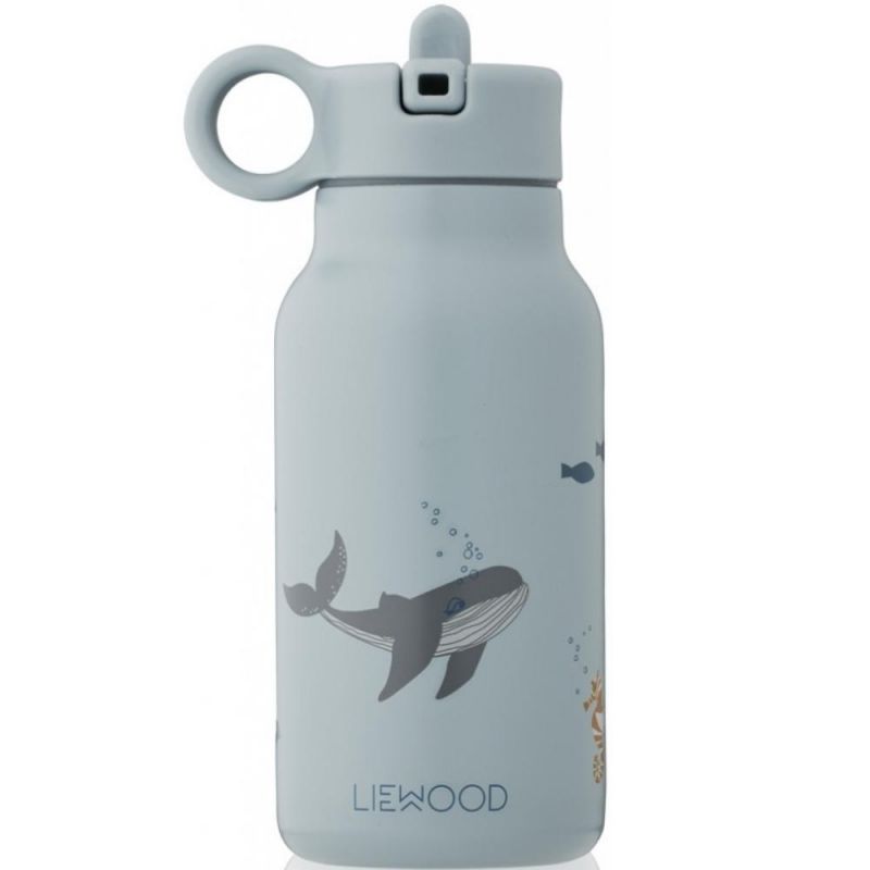 Gourde isotherme Falk Sea creature blue mix (250 ml) Liewood