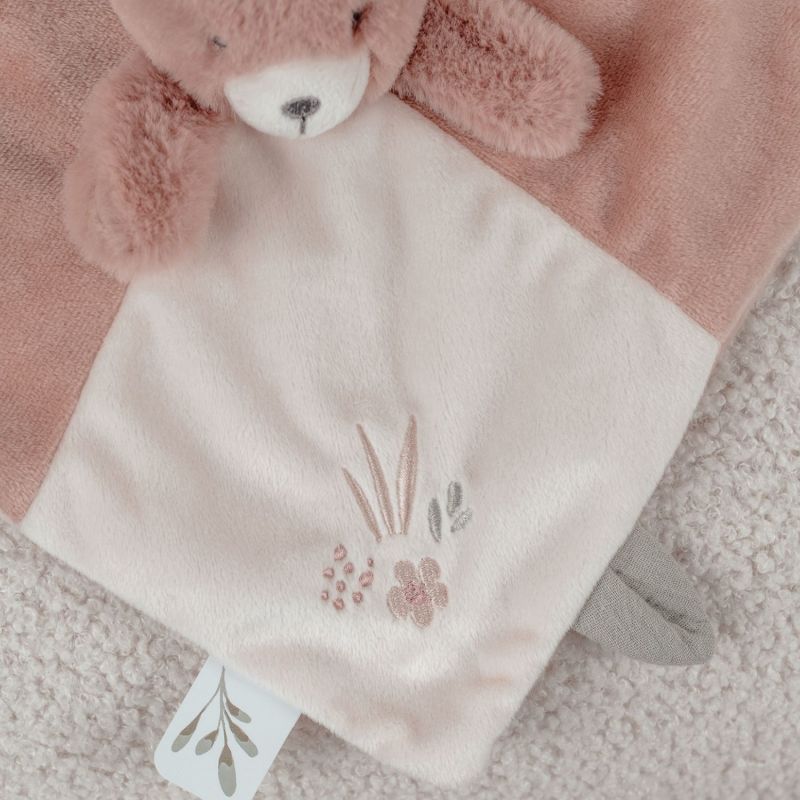Doudou attache sucette Ours Lily Noukie's Ambiance 2