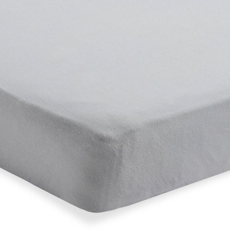 Drap housse en jersey Soft Grey (70 x 140 cm) Jollein Produit 2