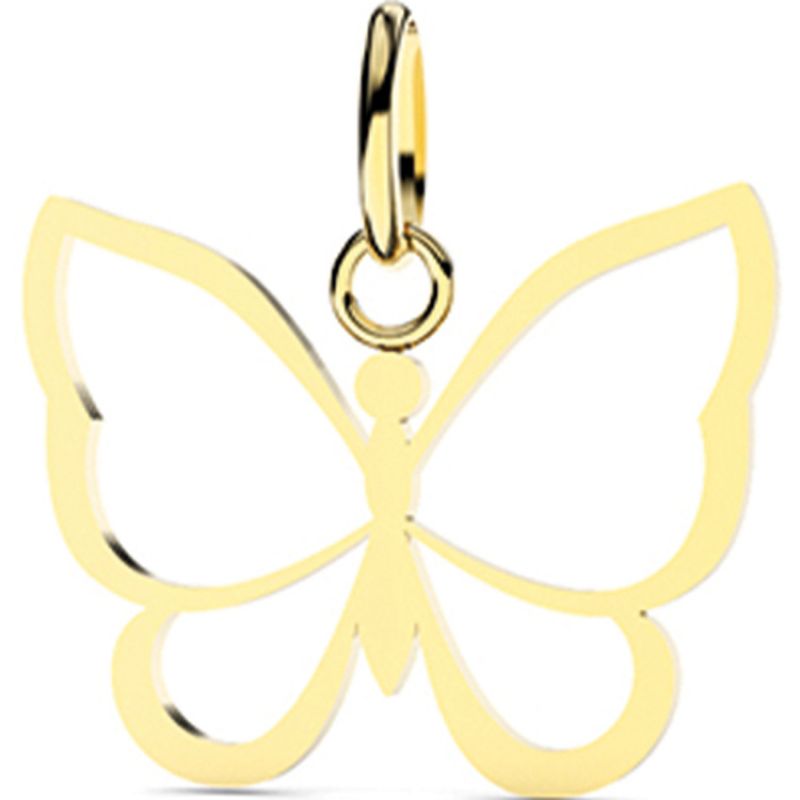 Pendentif Papillon ajouré (or jaune 375°) Lucas Lucor