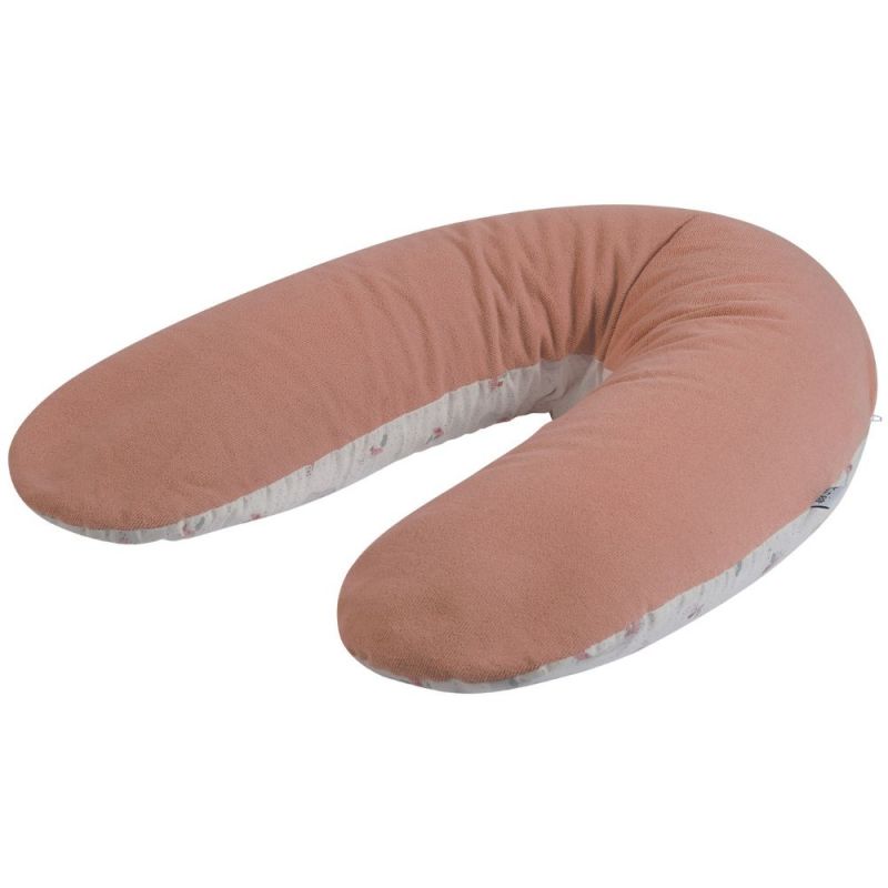 Coussin de grossesse éponge microfibre rose pêche Tinéo Produit 1 grande taille