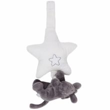 Mini doudou musical Paco âne à suspendre Poudre d'étoiles (15 cm)  par Noukie's