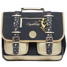 Cartable A4 primaire Navy Gold Leopard (38 cm) - Caméléon