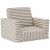 Variation Ecru, bleu du produit Fauteuil pliable Rayé de la marque Kid's Concept