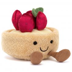 Peluche Amuseable Fleurette la Tarte aux fraises (11 cm) - Jellycat